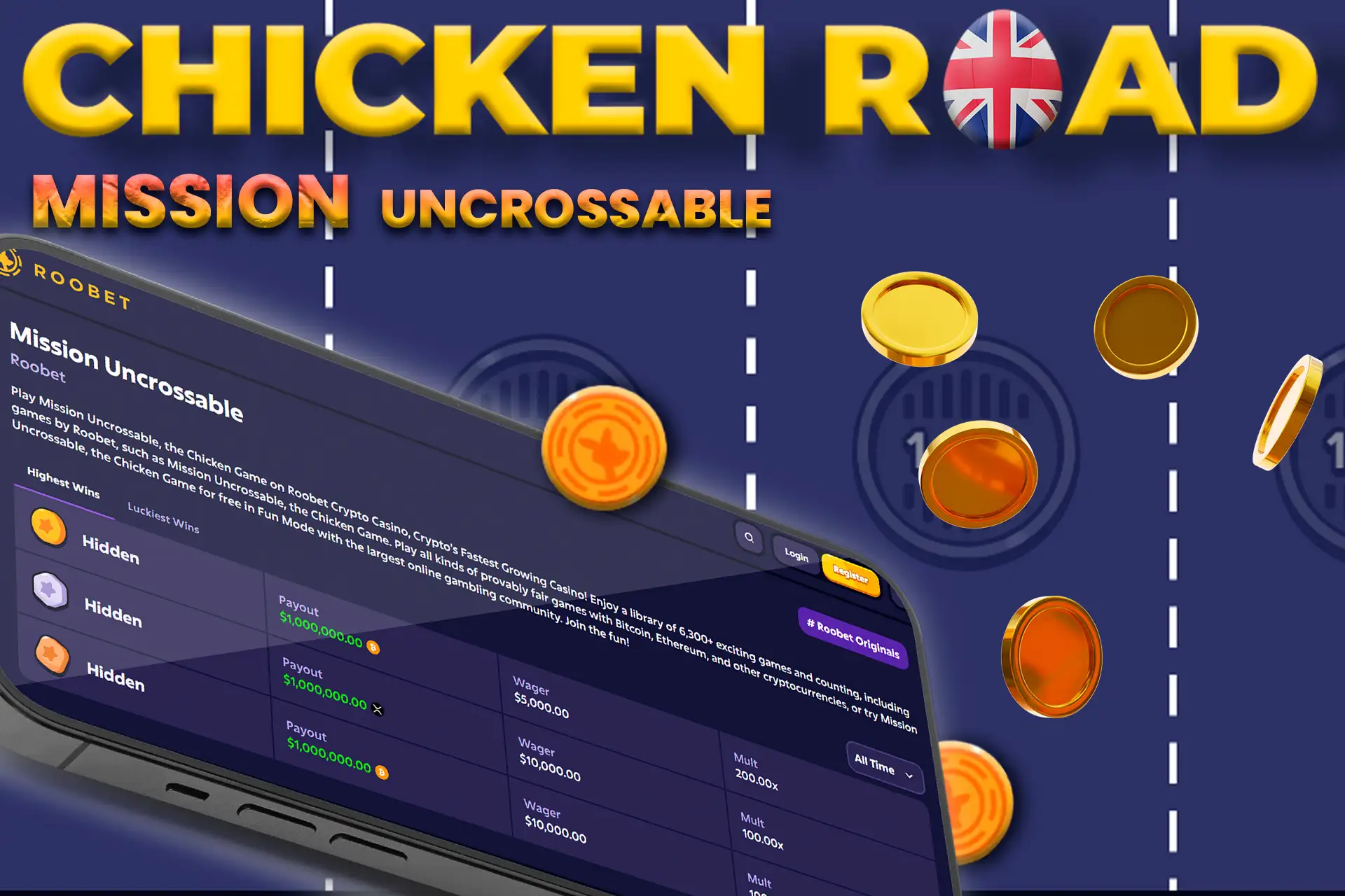 Payouts in the game Mission Uncrossable