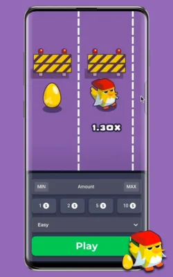Screenshots of the official game Chicken Cross